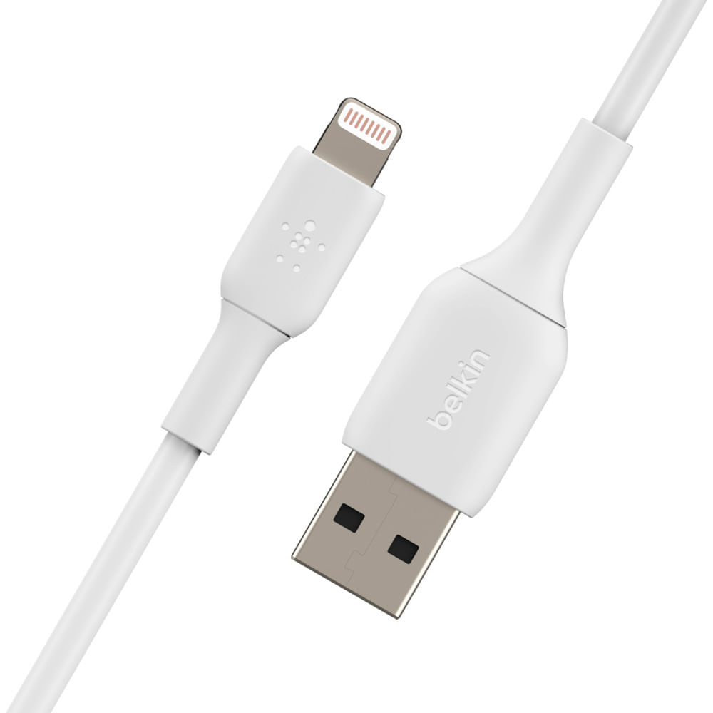 Cable lightning a usb-A blanco