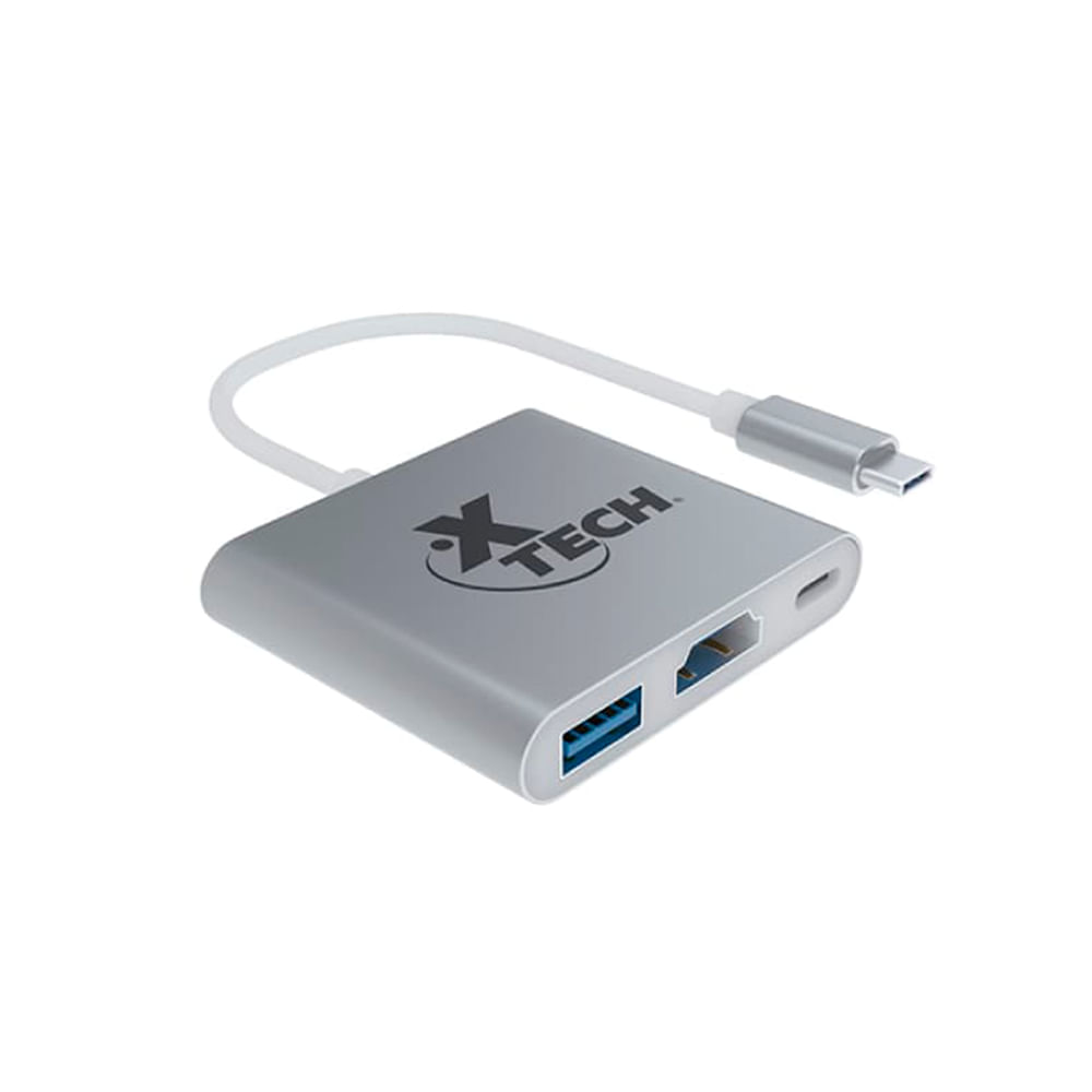Adaptador multipuerto USB Tipo C 3-en-1