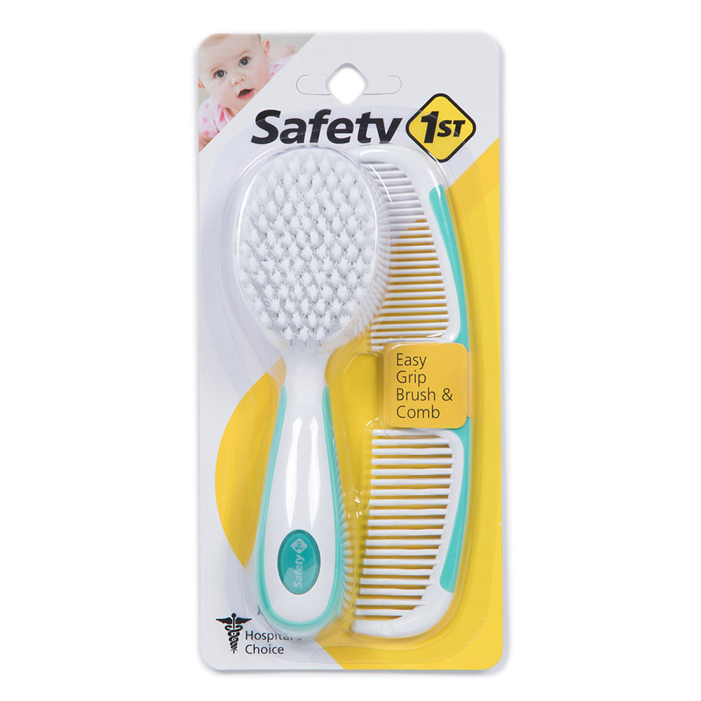 Estuche cepillo y peine para bebé celeste