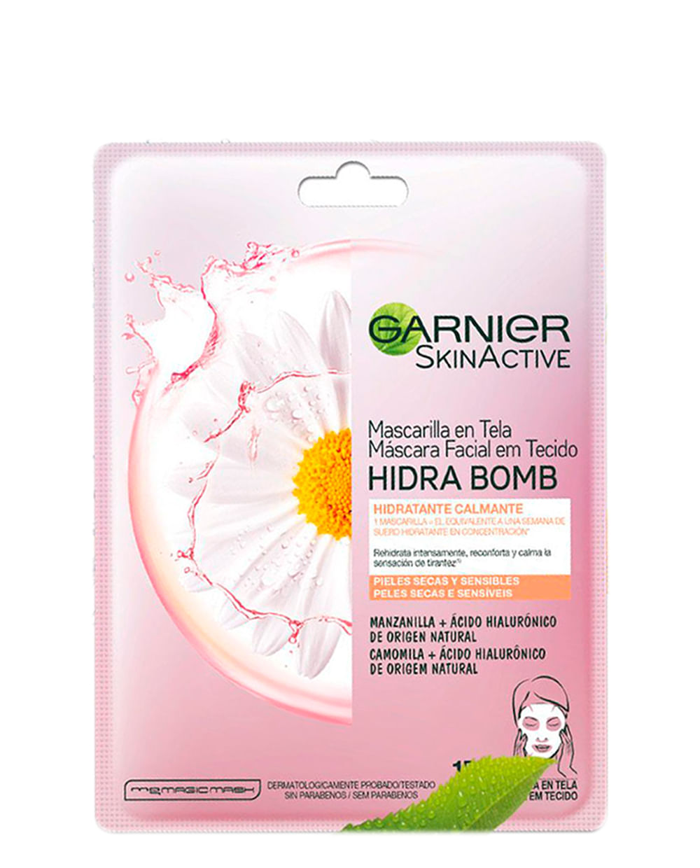 Mascarilla - Garnier Hidra Bomb Camomile 1 Unidad