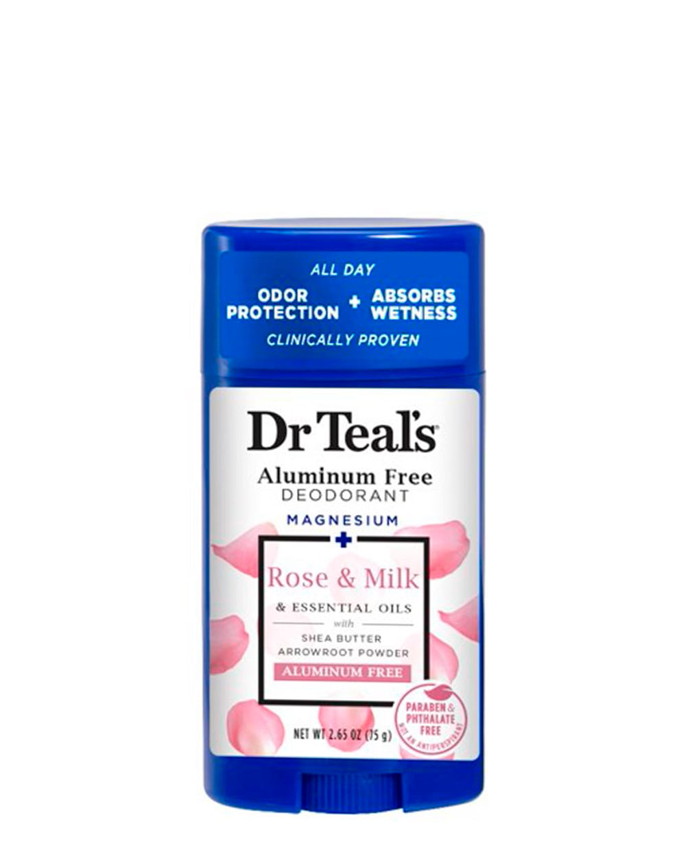 Desodorante Dr Teal's Rose & Milk 75g