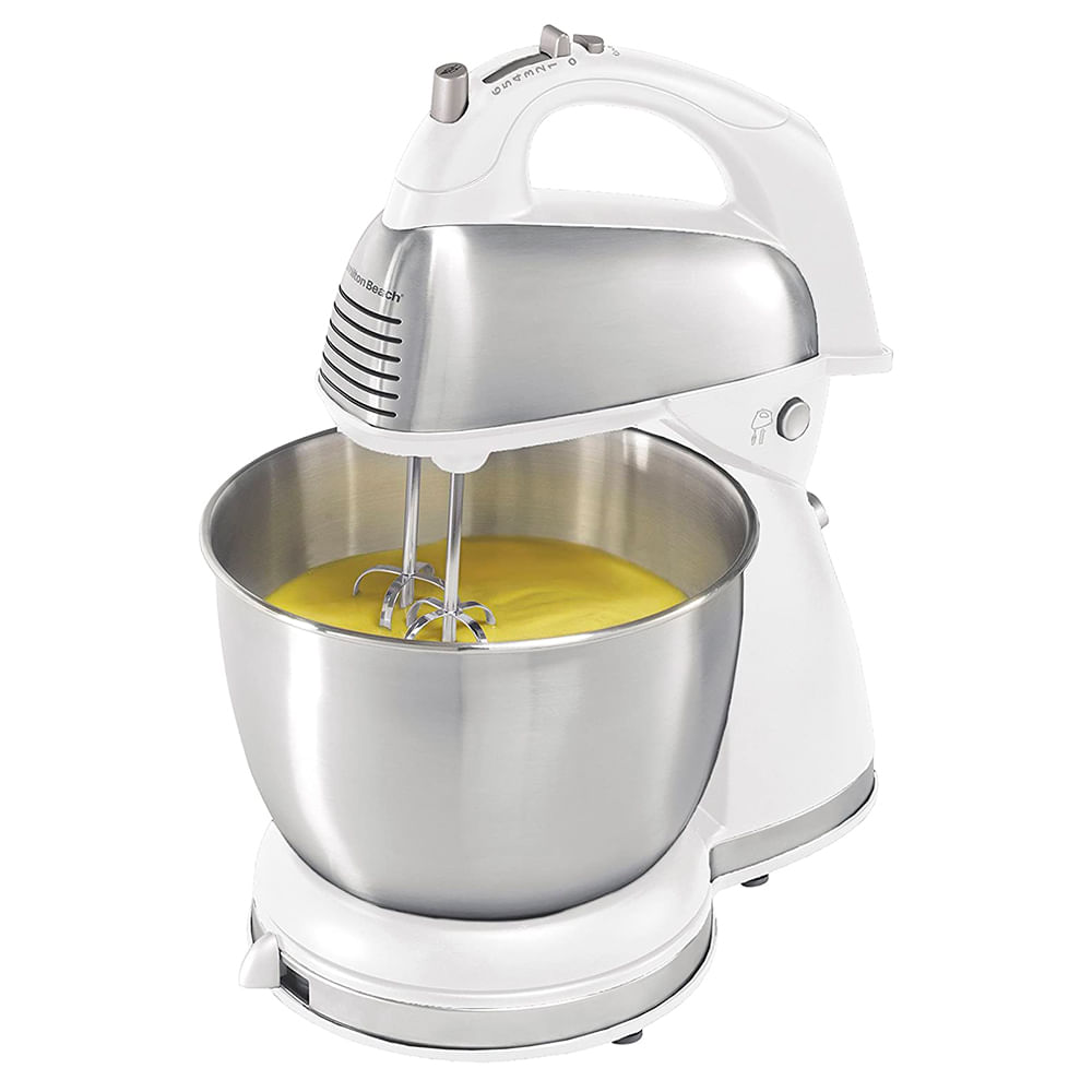 Batidora pedestal tazón acero inoxi 3.8lt 6 vel blanco/crom