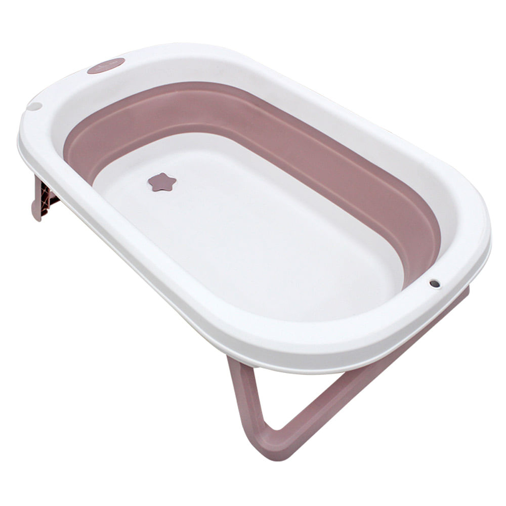 Bañera plegable rosado