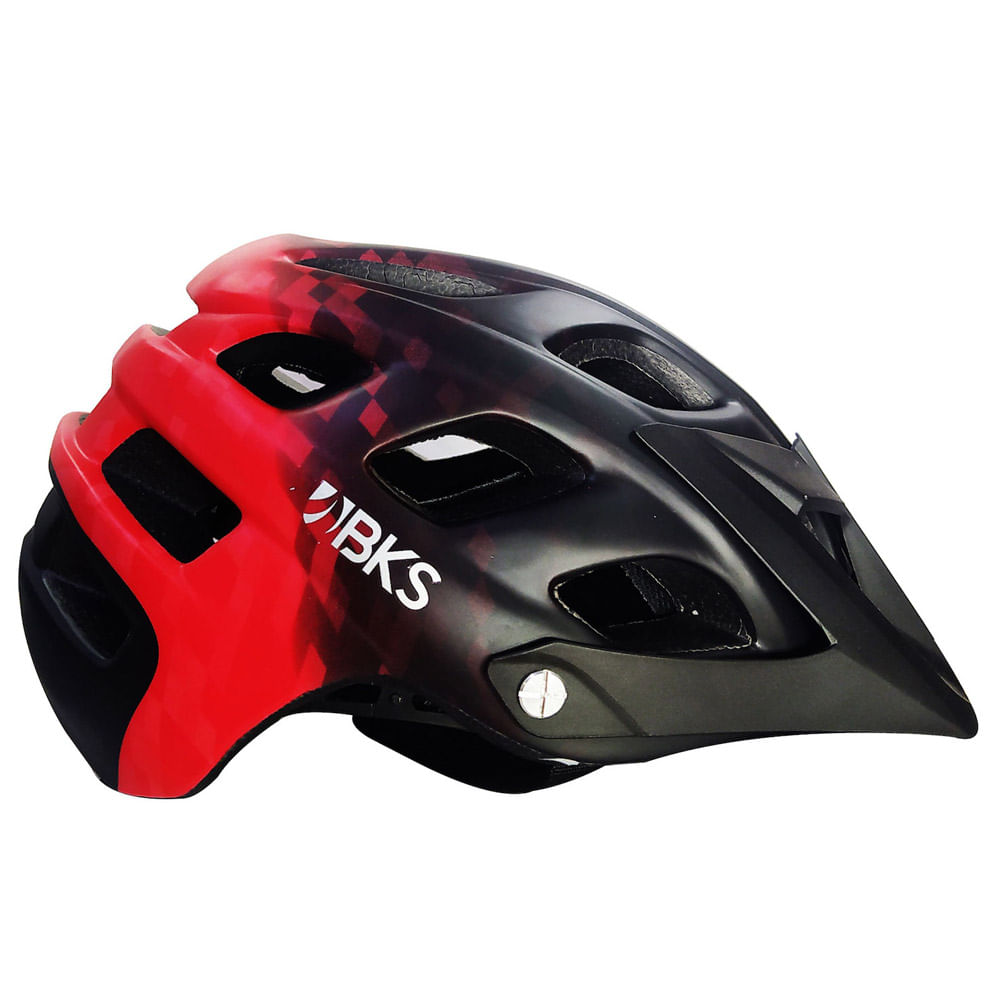 Casco de bicicleta para adultos bks mtb h360 m rojo)