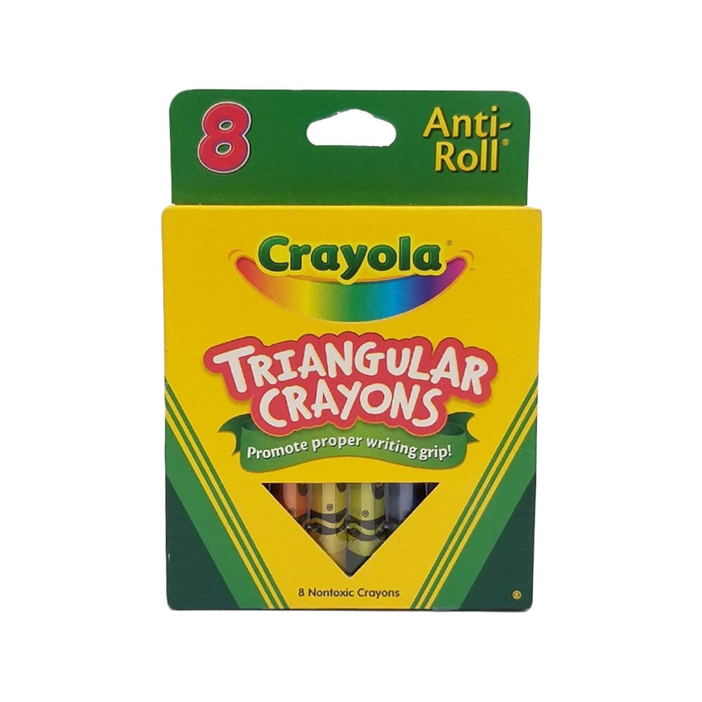 8 Crayones triangular
