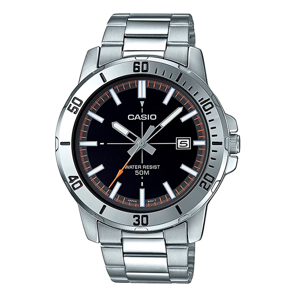 Reloj Casio Vip análogo metálico plateado para hombre