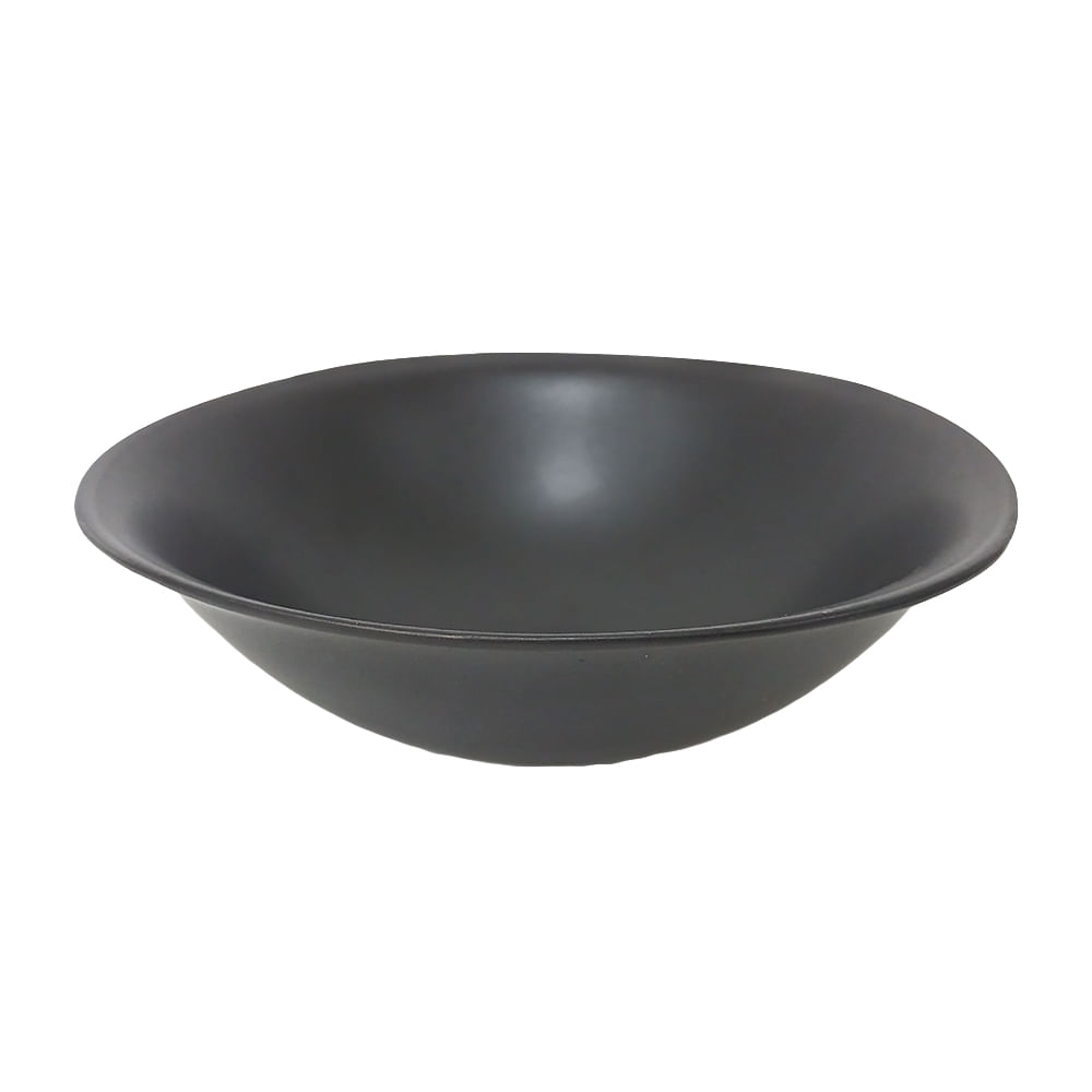 Plato sopero negro de cerámica