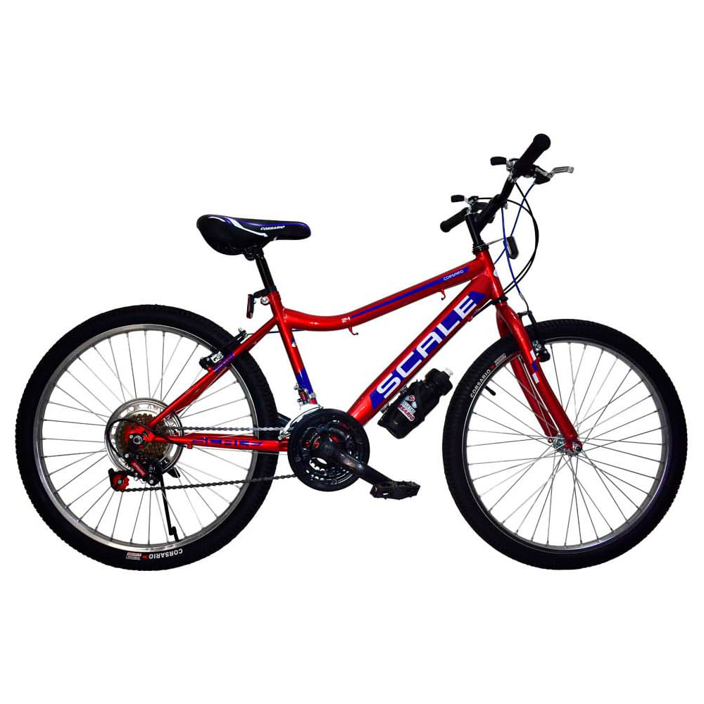Bicicleta corsario mtb scale 18 velocidades rin 24