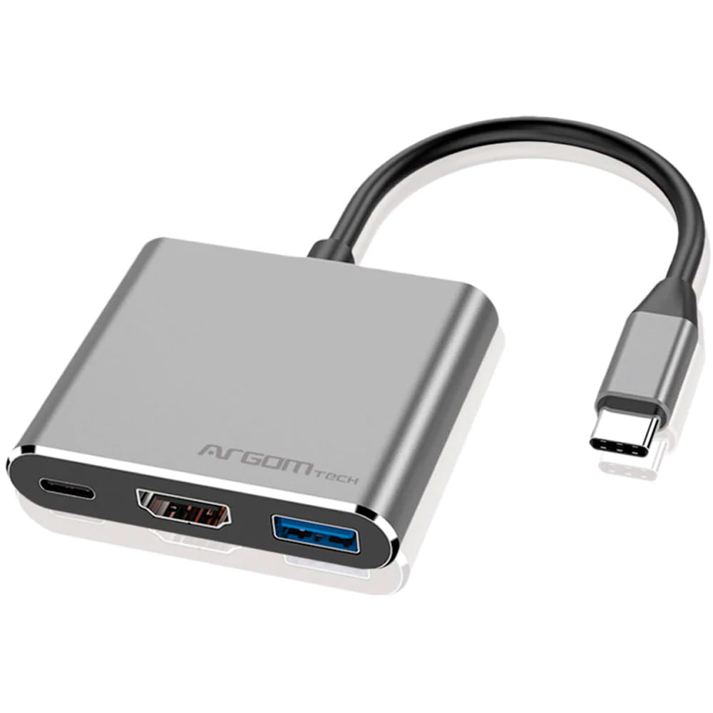 Hub tipo c de 3 puertos hdmi usb 3.0 c