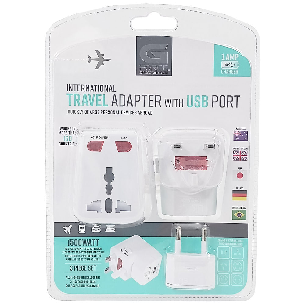 Adaptador de viaje 1 amp