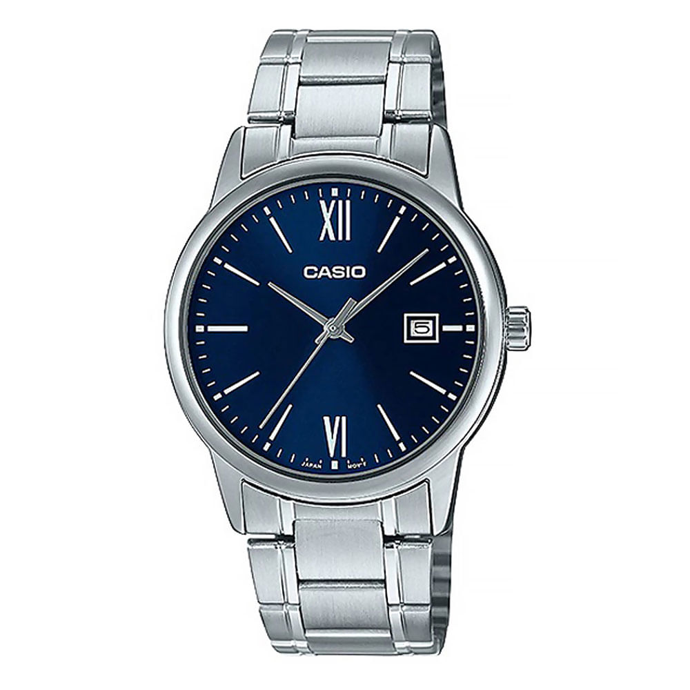 Reloj Casio análogo metálico color plateado para hombre