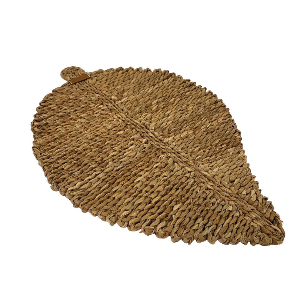 Hojas decorativas de fibras natural