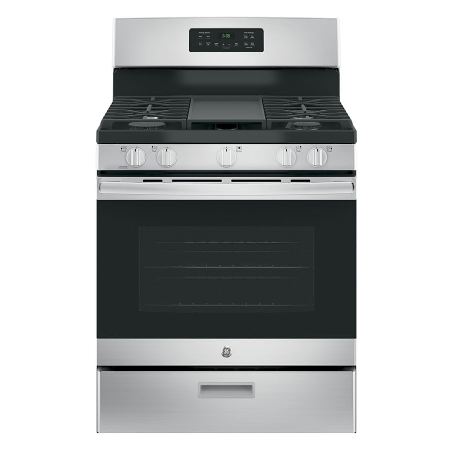 Cocina 5 quemadores con horno a gas 76 cm (30") JGBS66REKSS General Electric