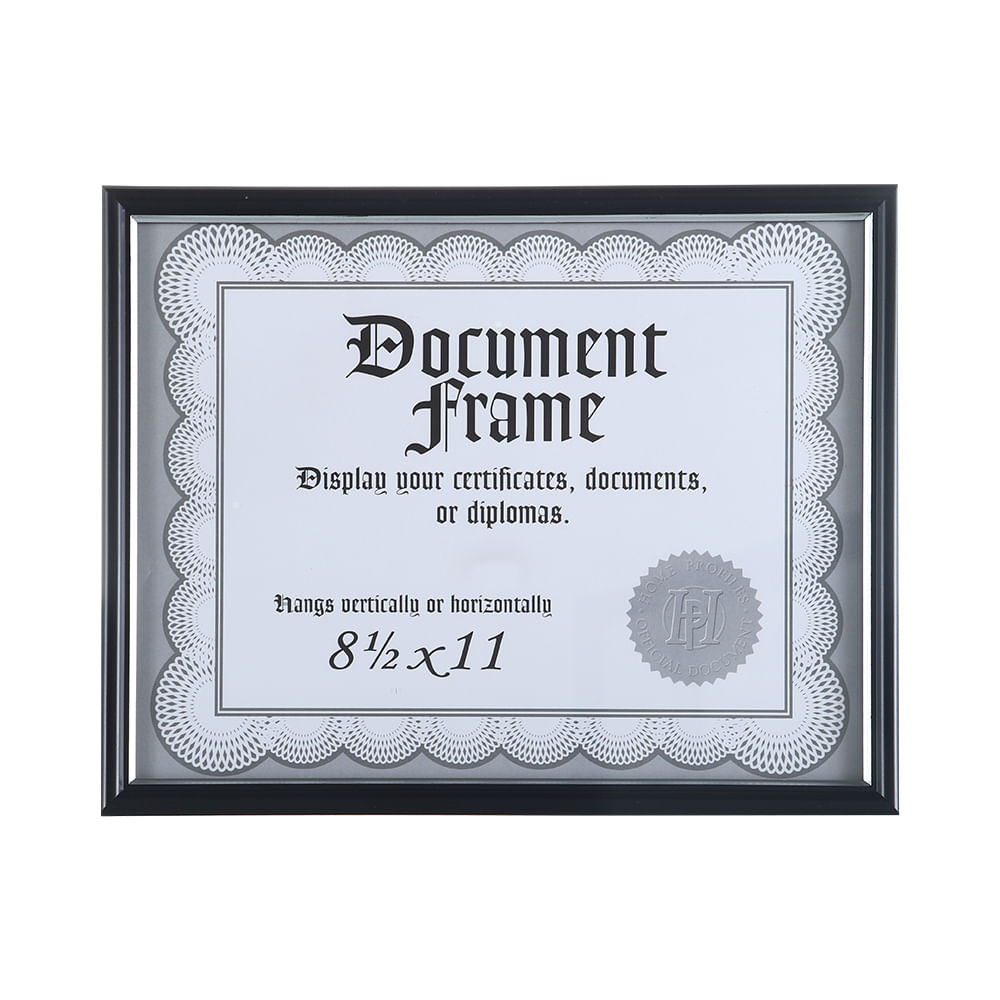 Portarretrato marco plateado con negro