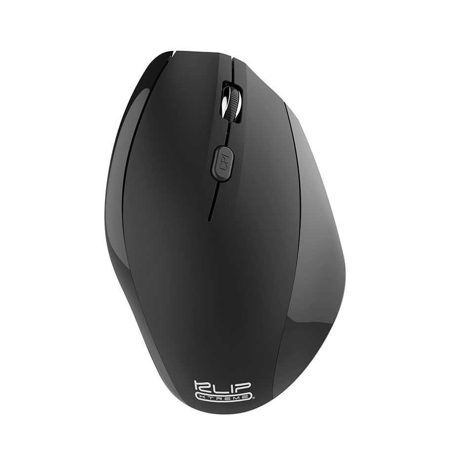 Mouse ergonómico inalámbrico negro