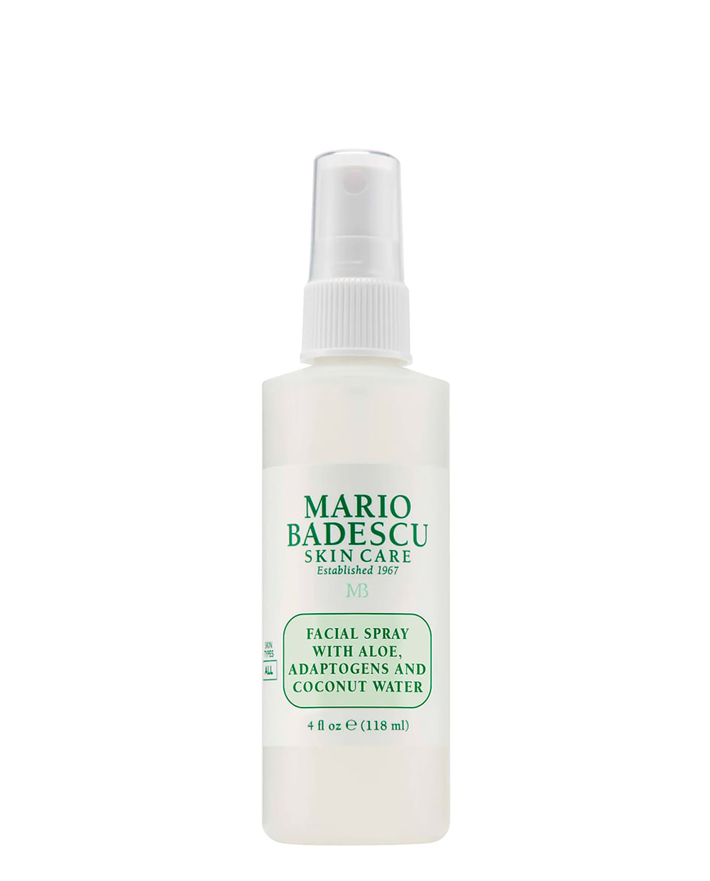 Facial Spray with Aloe Adaptogens & Coconut Water 118ml