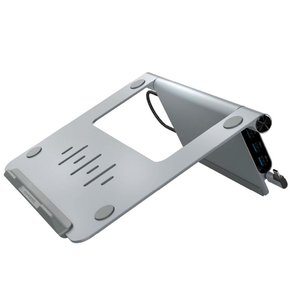 HUB type-C 5 puertos en 1 con stand para laptop