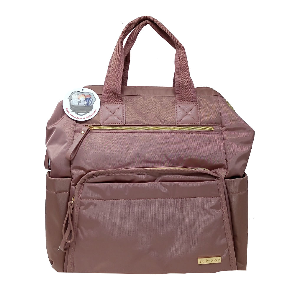 Pañalera estilo bolso rosada