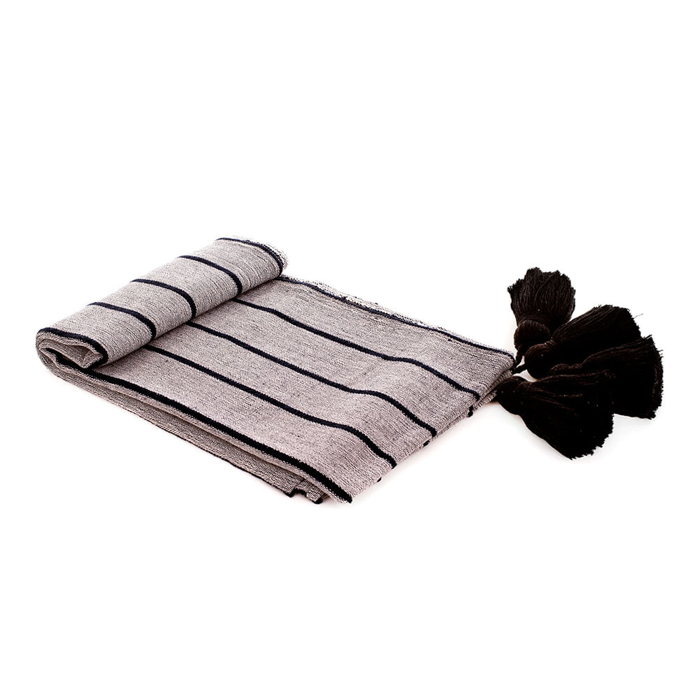 Pie de cama ancho con tassel