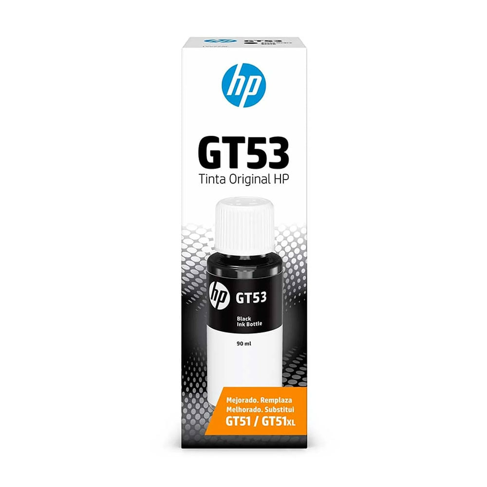 Botella de tinta hp gt53 negro 90ml
