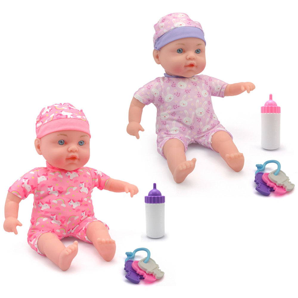 Grandex Muñecas Bebé Gemelas 30.48 cm con Accesorios