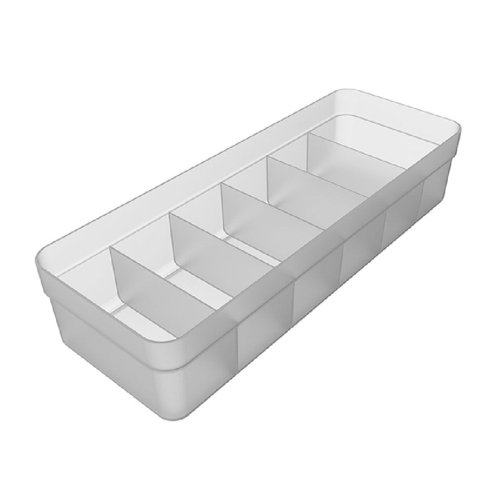 Organizador trasparente de plástico 12,5 x 7,5 x 35 cm