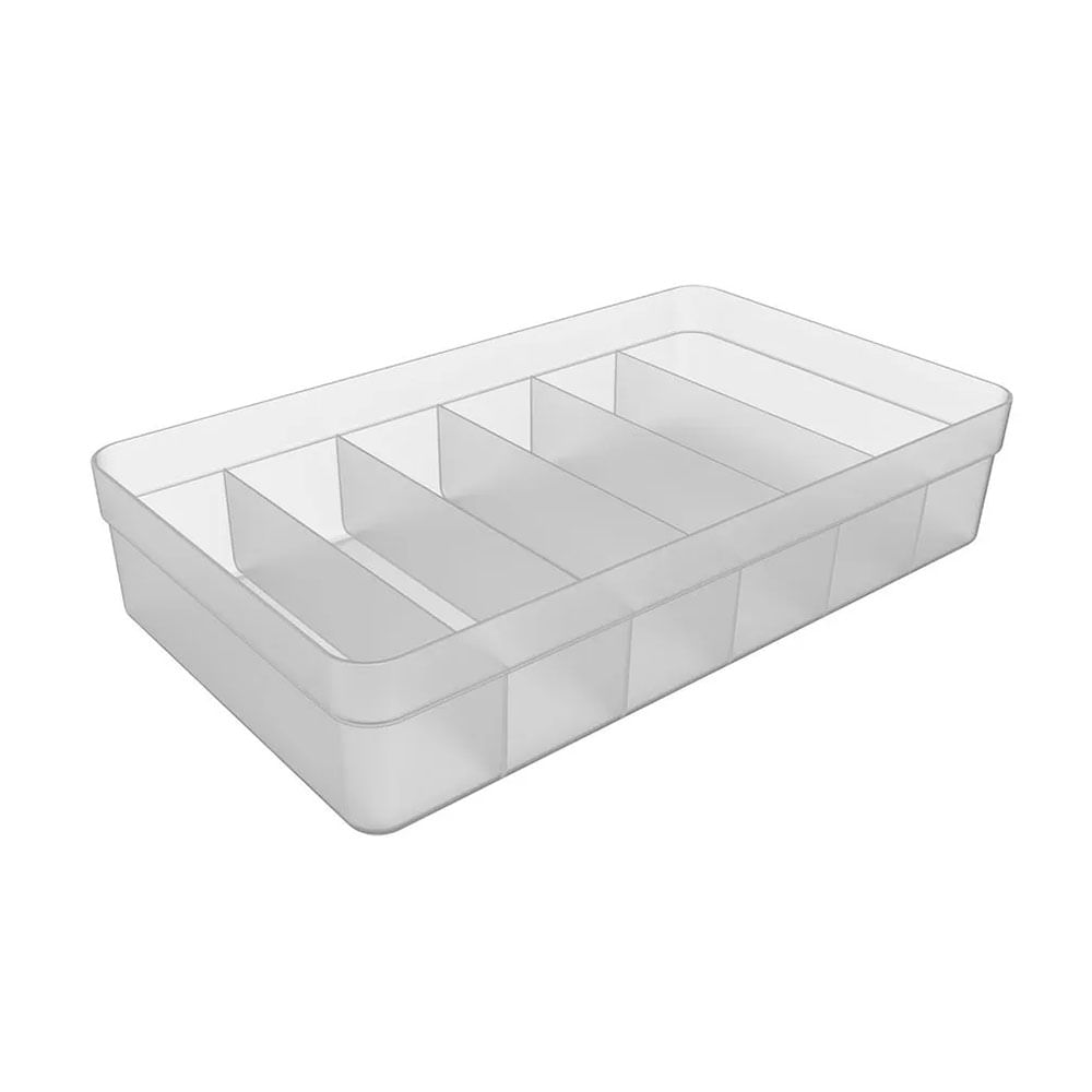 Organizador trasparente de plástico 20 x 7,5 x 35 cm