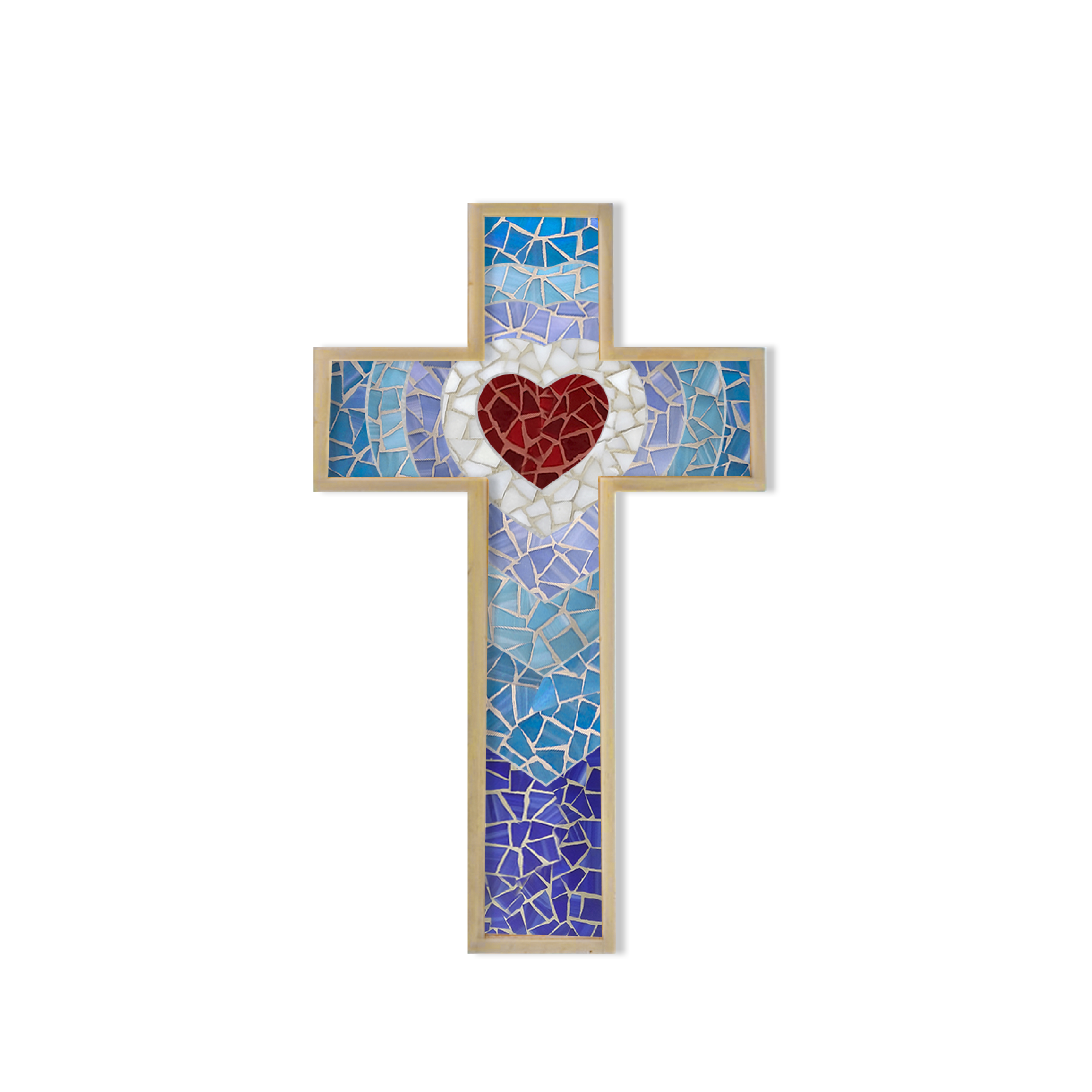 Figura de corazón vidrio artístico