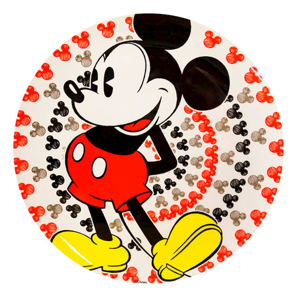 Plato Mickey multicolor de melamina