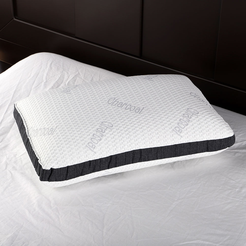 Almohada memory foam firme carbón