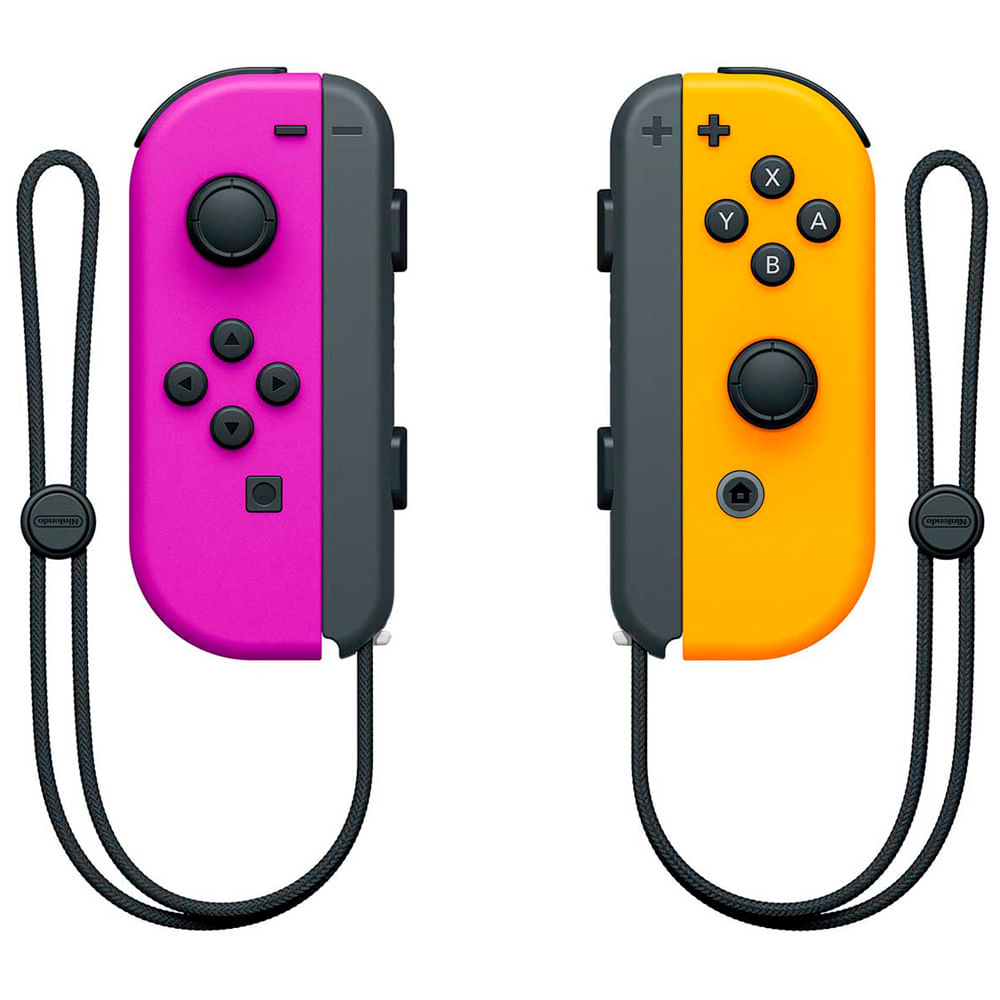Control switch joy-con neon morado y naranja