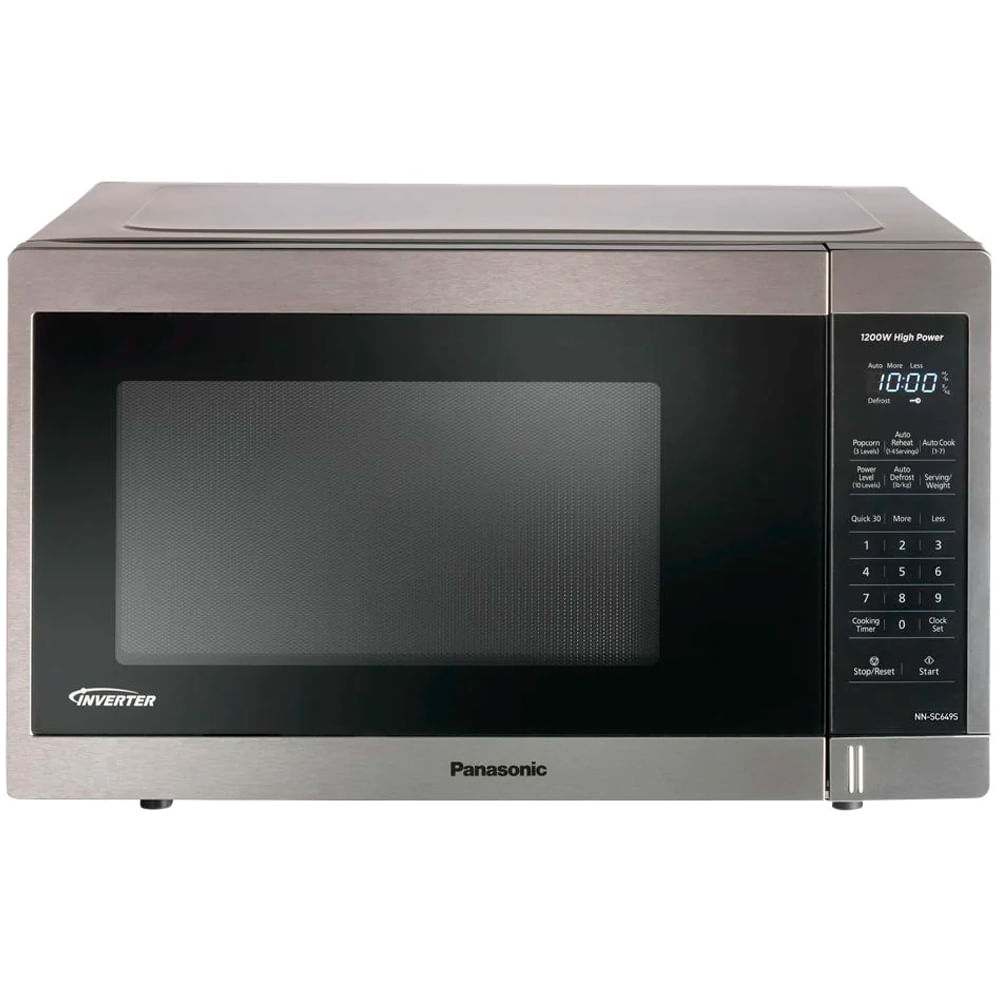 Microondas Panasonic 36 L (1.3 PCU) 1200 Watts Inverter NN-SC649SRFH