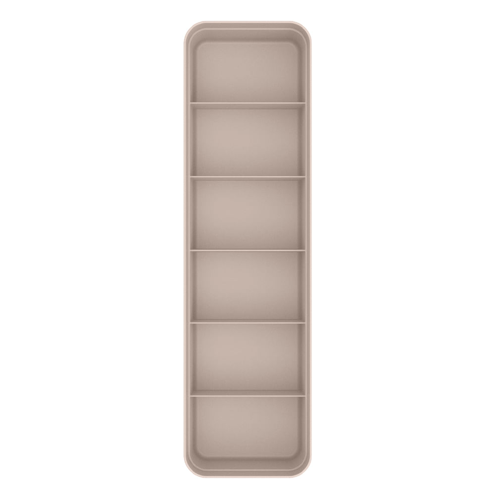 Organizador beige de plástico 35 x 10 x 7,5 cm
