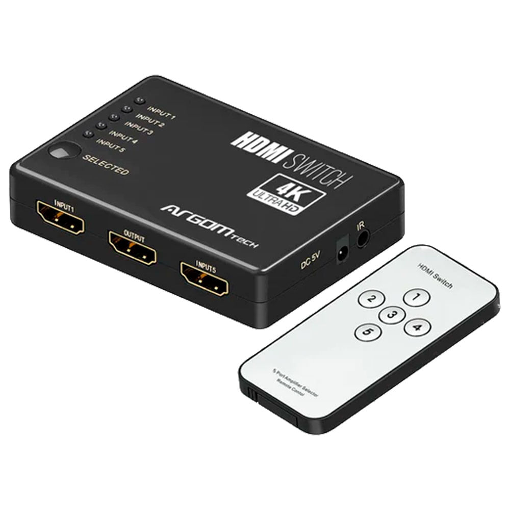 Conmutador hdmi de 5 puertos