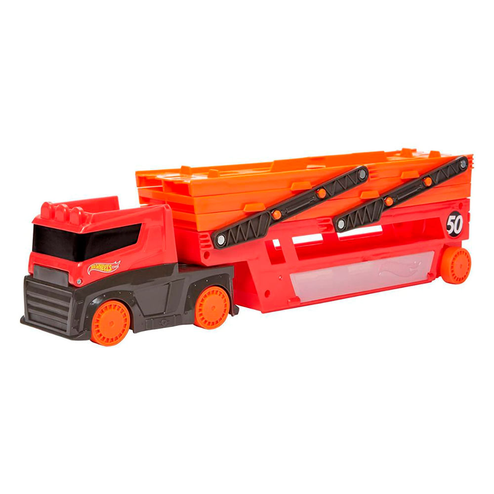 Hot Wheels City Vehículo de Juguete Mega Remolque