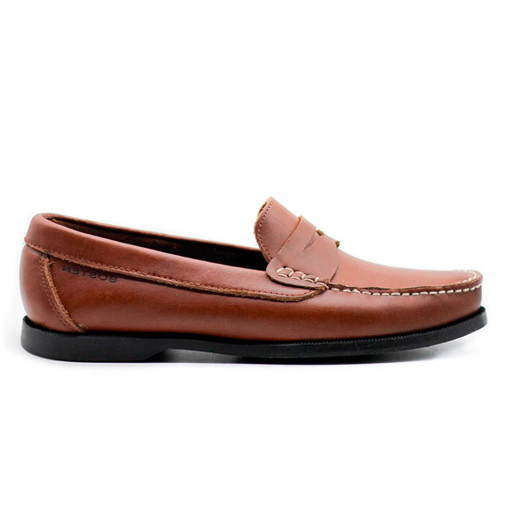 Zapato de cuero para hombre loafers casual color café