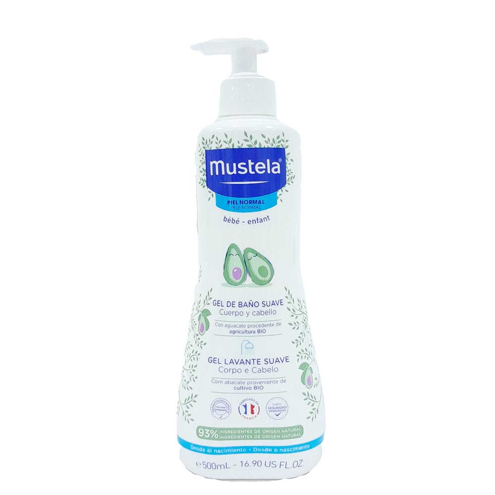 Mus gel de baño suave cuerpo y cabello 500ml