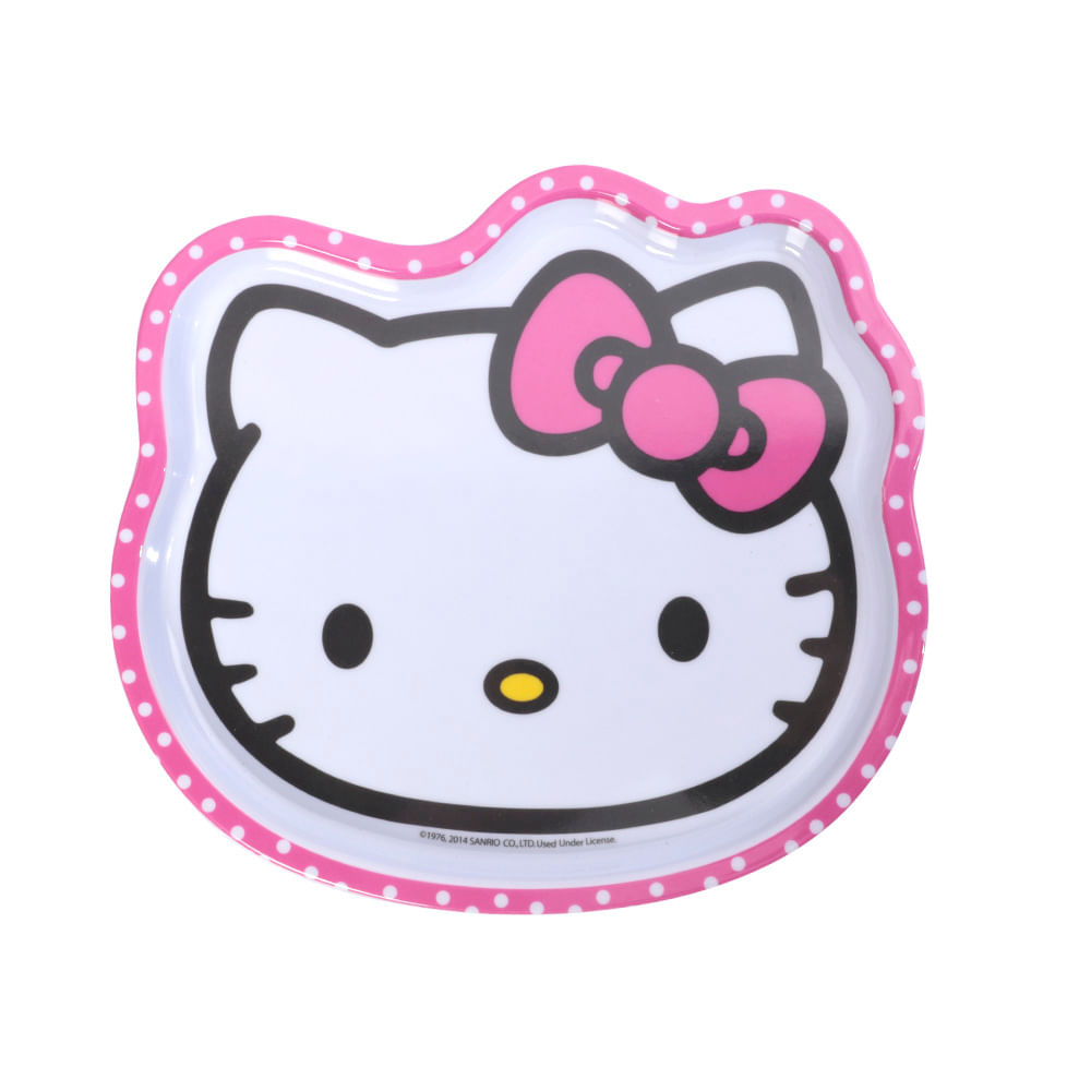 Plato de melamina hello kitty