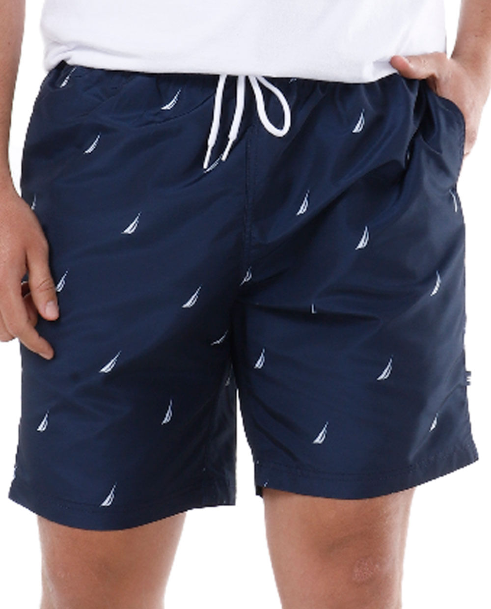 Calzoneta de baño navy mini print para hombre