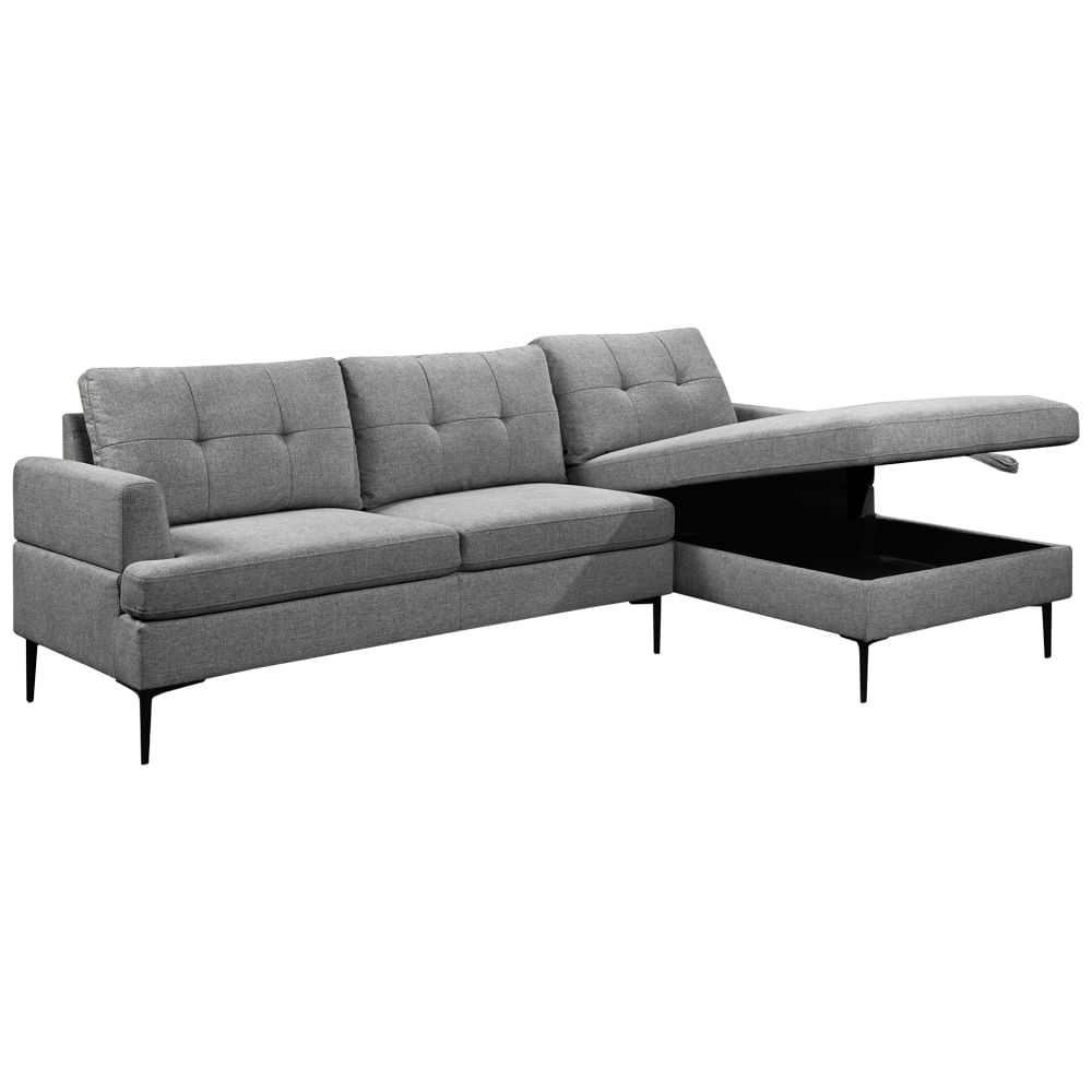 Sala esquinera Dorina con almacenaje