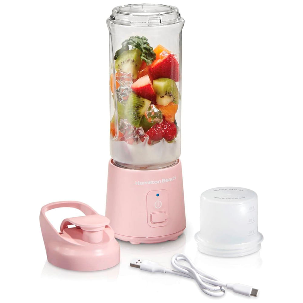 Licuadora inalámbrica portátil 473 ml rosa