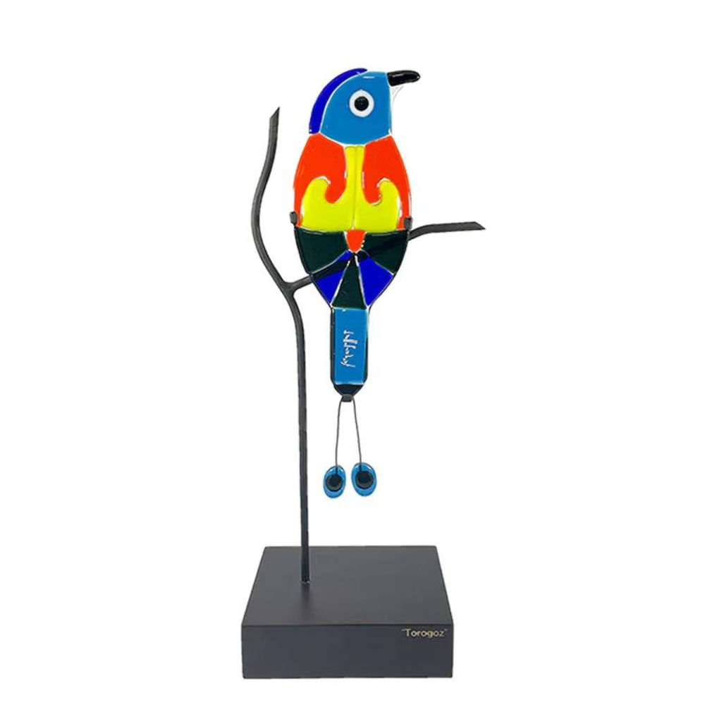 Torogoz Fernando Llort de vidrio artístico