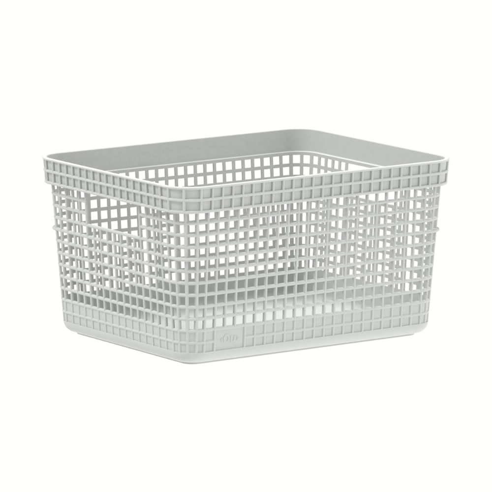 Cesta blanca de plástico 8 libras