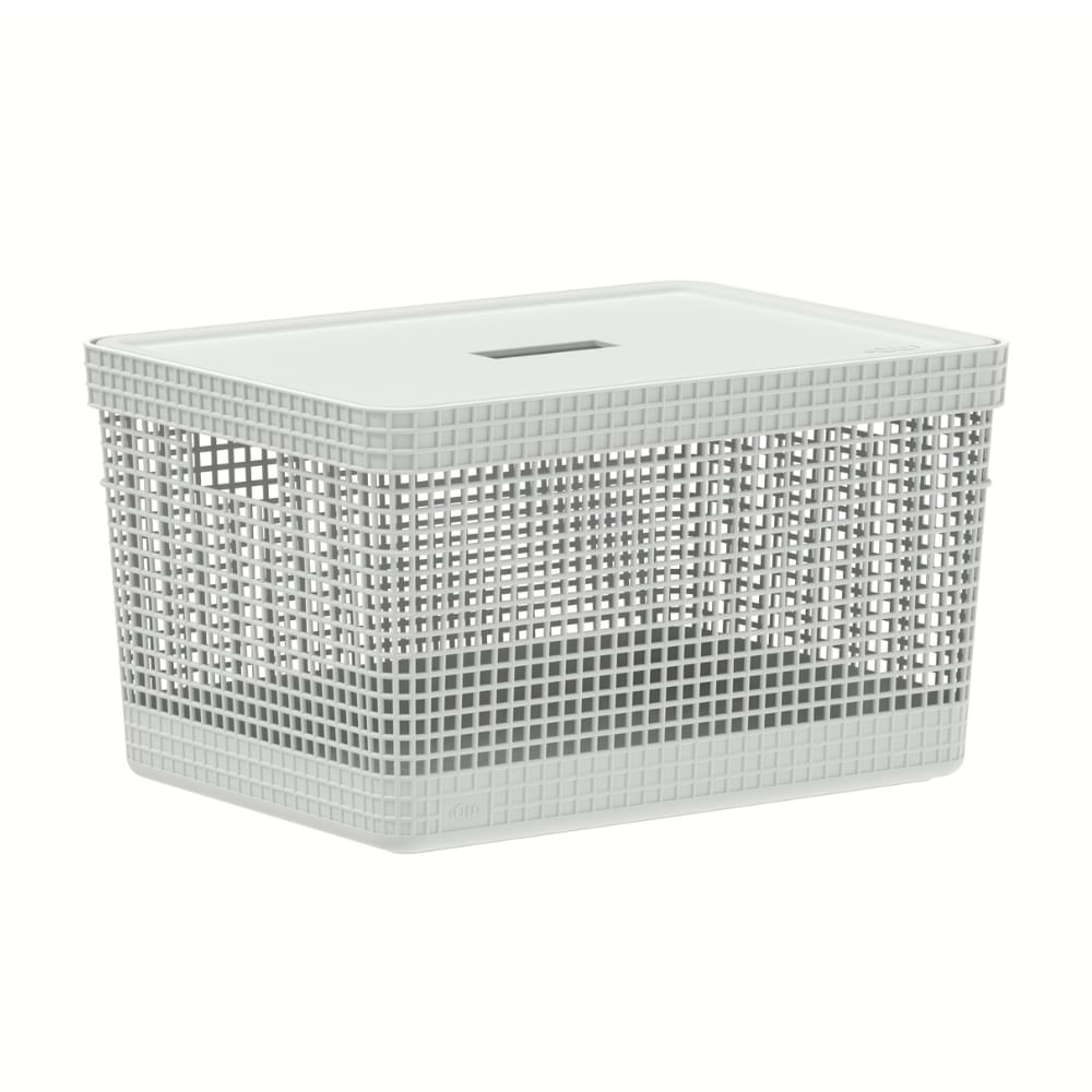 Cesta blanca de plástico 20 libras