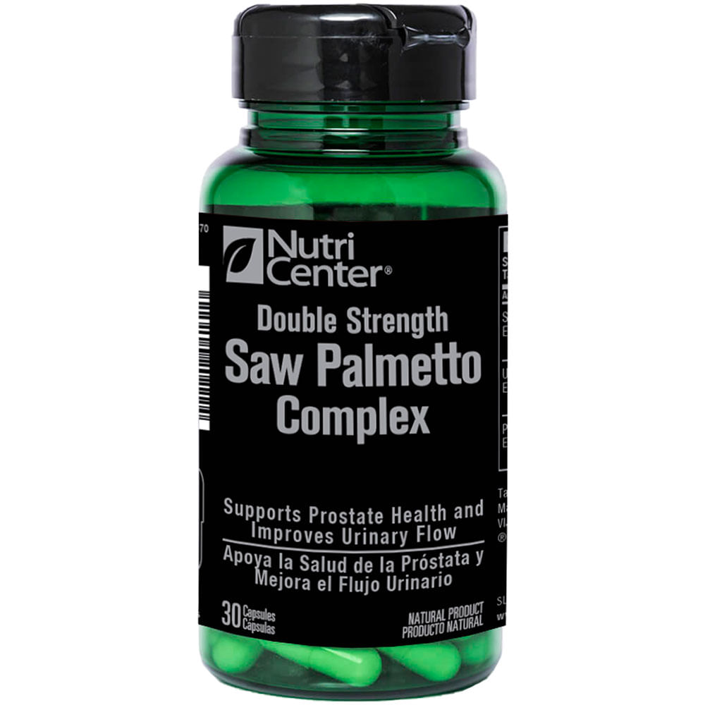 Double Strength Saw Palmetto Complex 30 capsulas Complejo de palma enana americana de doble resistencia