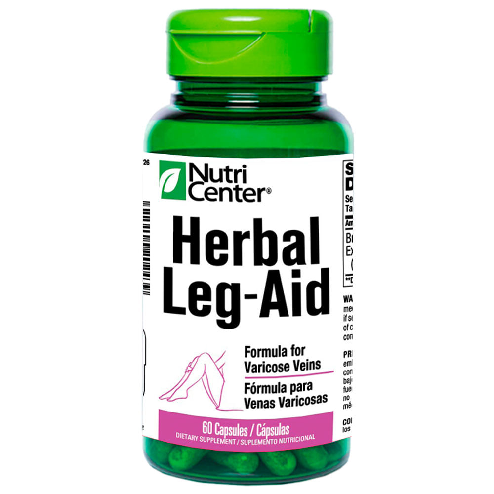 Herbal Leg-Aid 60 capsulas Leg-Aid a base de hierbas