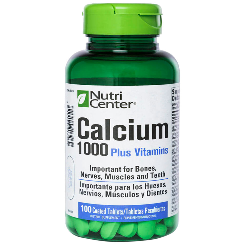 Calcium 1000 Plus Vitamins Calcio Pluss Vitaminas