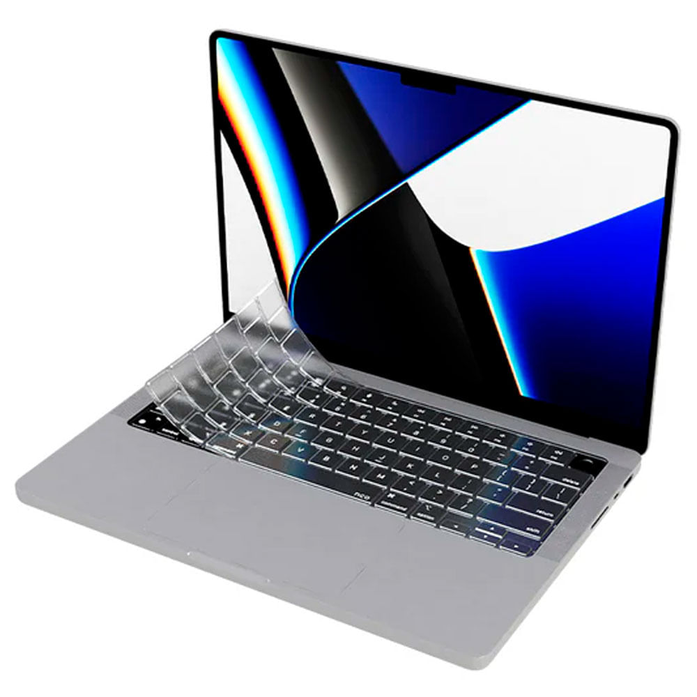 Cubierta de teclado smart type us para macbook pro 14" M1 transparente