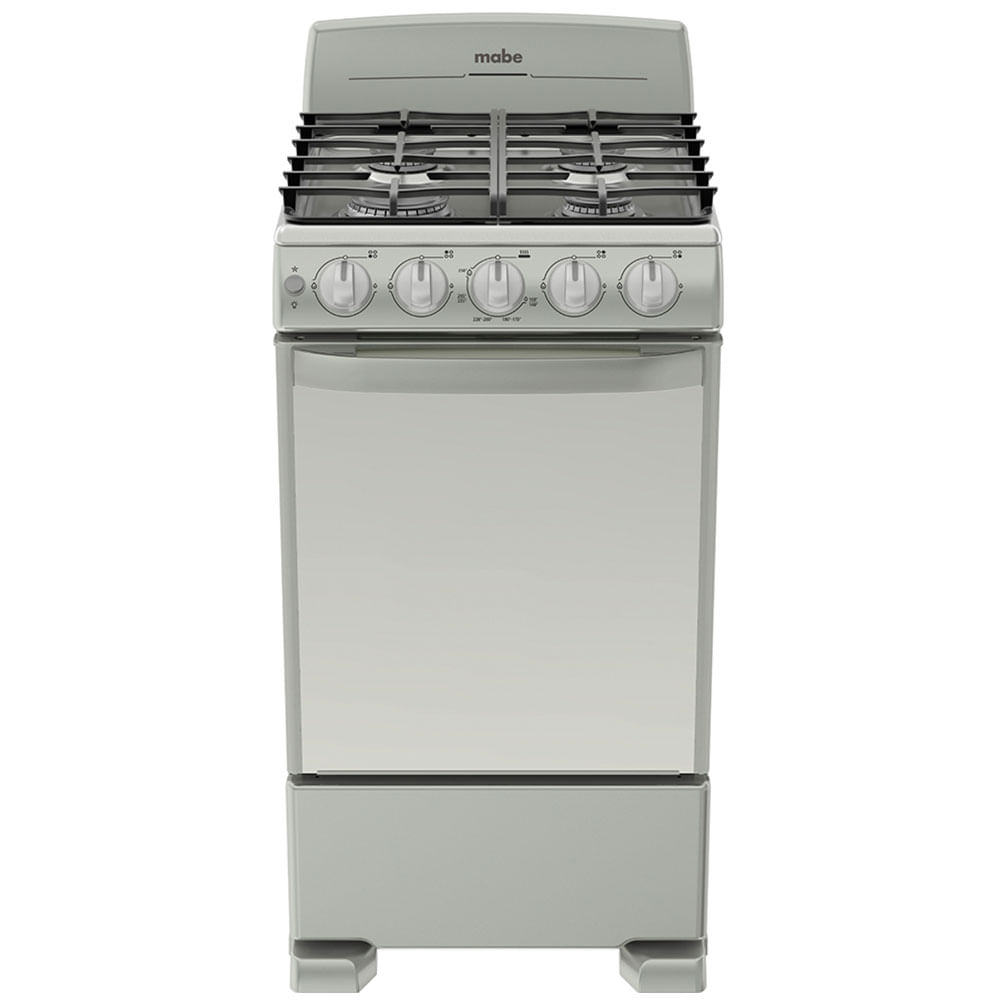 Cocina 4 quemadores con horno a gas 50 cm (20") EM5043BFIS1 Mabe