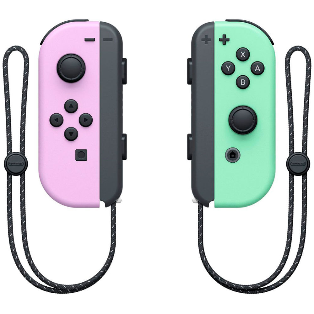 Control switch joy-con morado y verde pastel